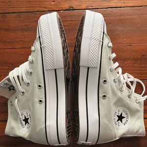 Chuck 70s Mint Green Platform Conversion